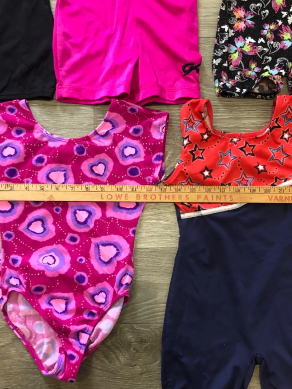 Lot Of Five Girls Leotards & Unitard Size 6-7 Gymnastics/Dance